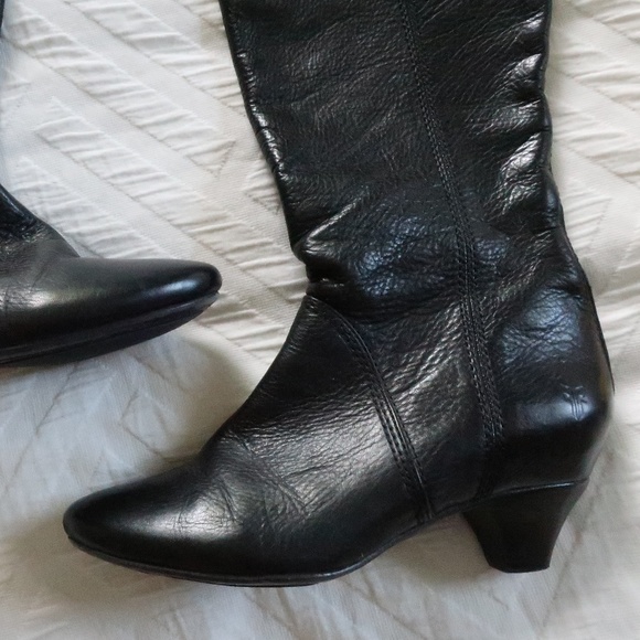 Frye Black Steffi Zip Tall Boot - Picture 2 of 8